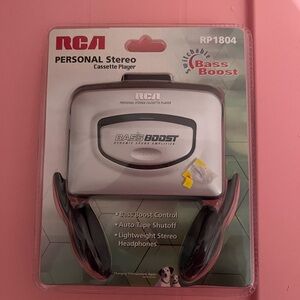 RCA Personal Stereo Cassette Player New Sealed Grey
